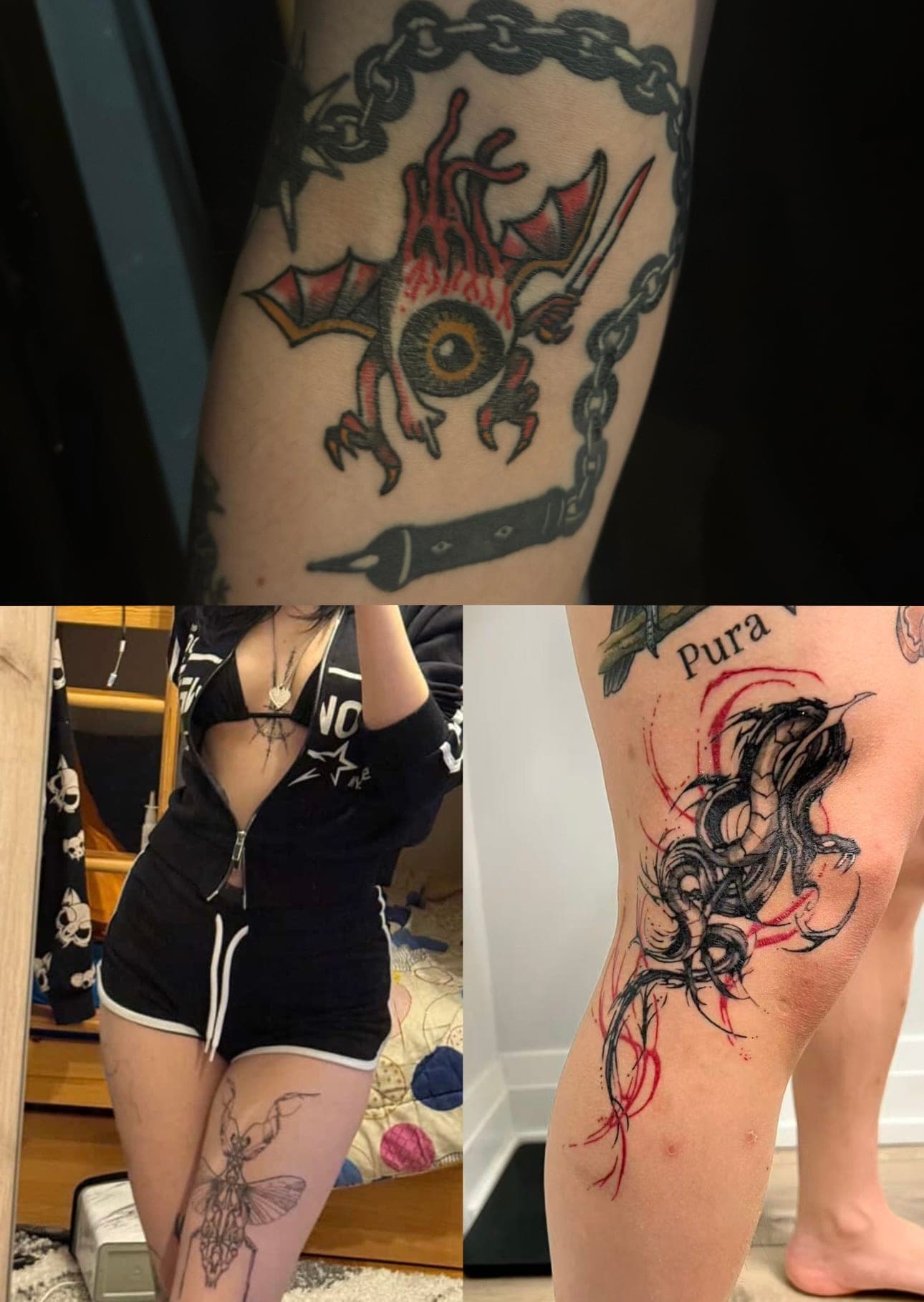 Healed tattoo