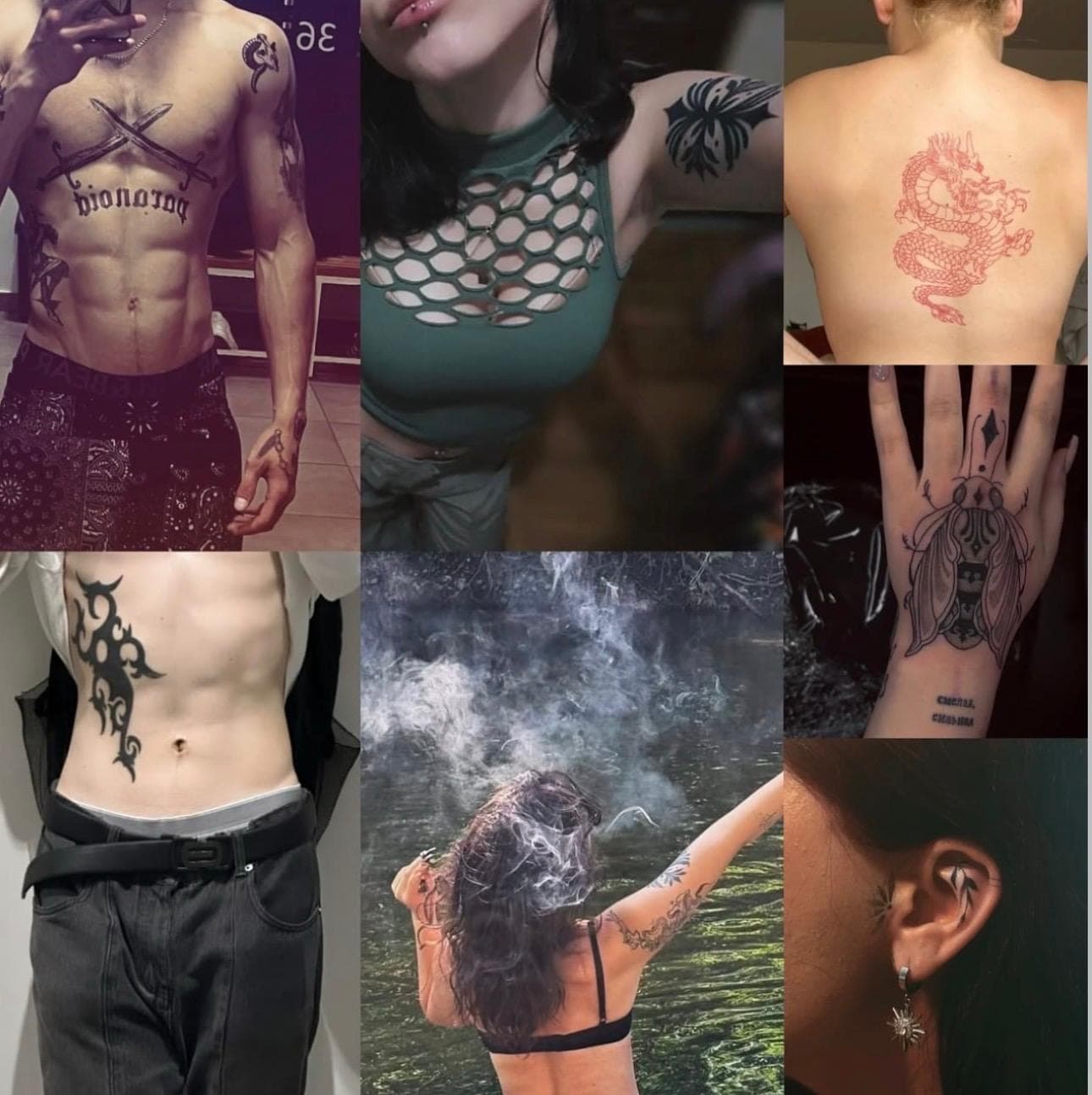Healed tattoo