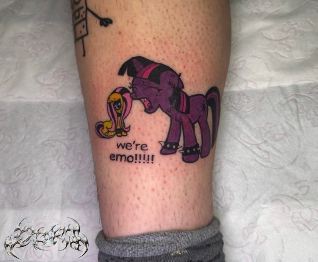 Color tattoo “my emo pony”