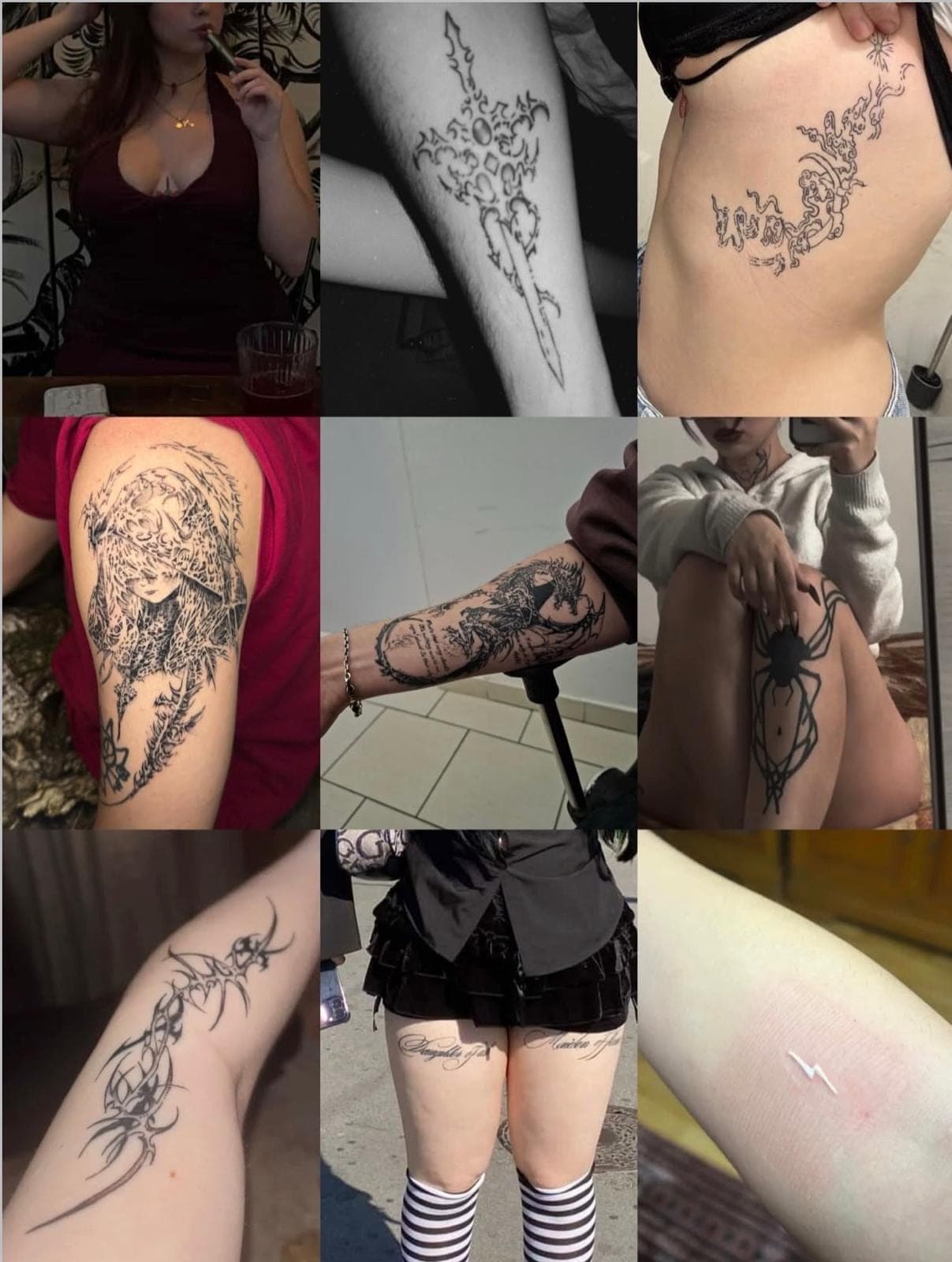 Healed tattoo