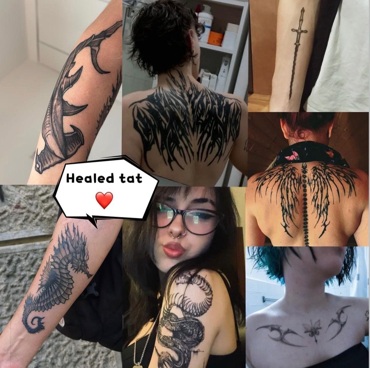 Healed tattoo