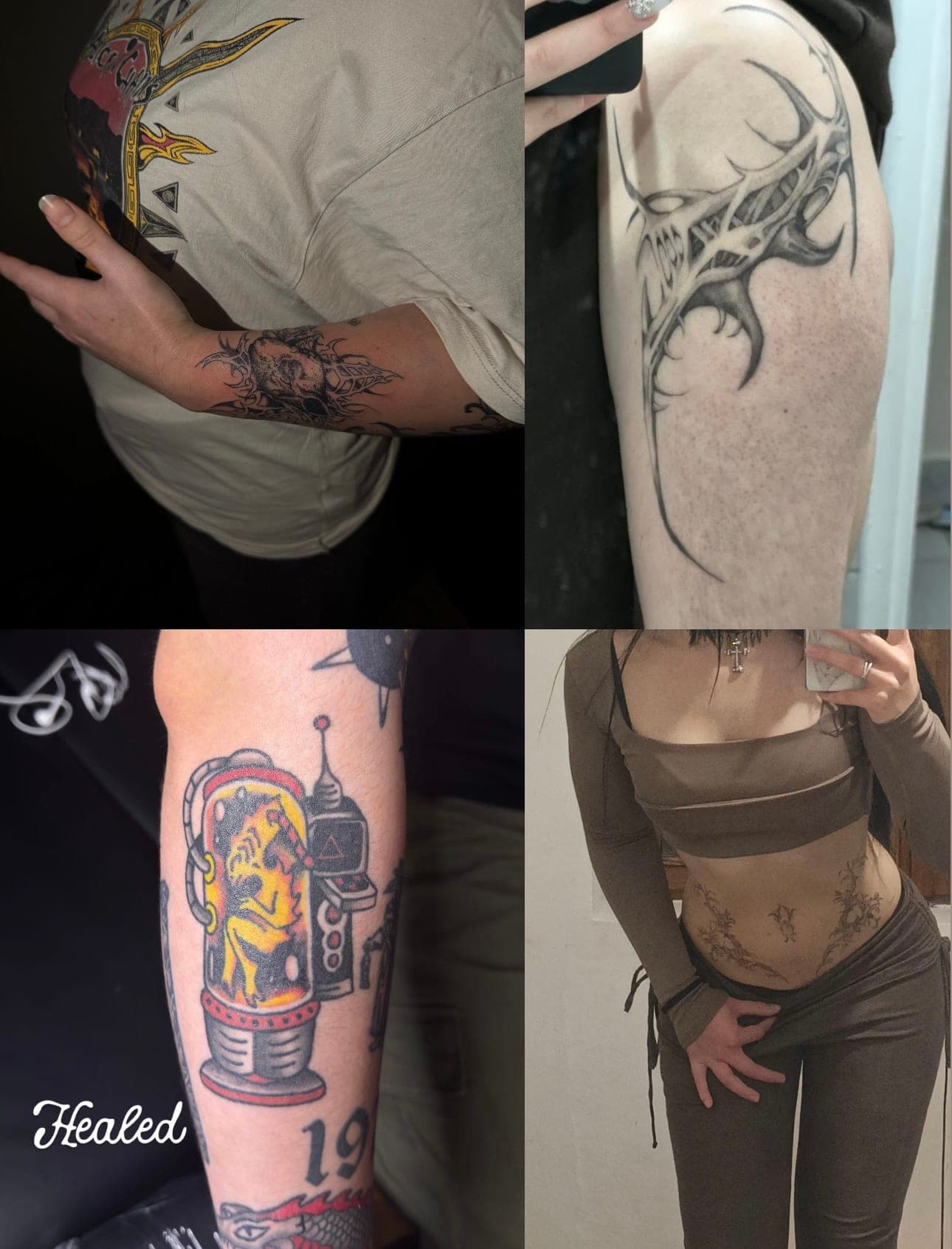 Healed tattoo
